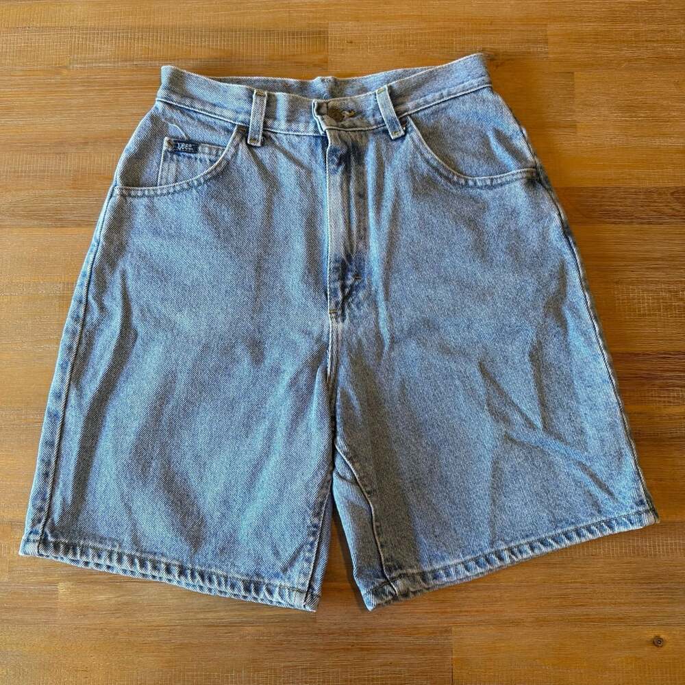 Lee Vintage Light Wash Denim Shorts Made in USA Size 10 Medium